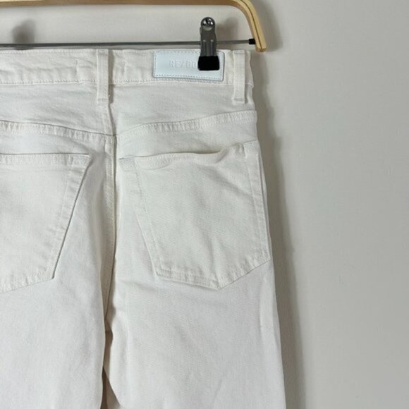 RE/DONE Originals 70's Straight Vintage White Jeans 25 - Picture 5 of 6